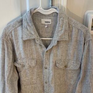 Sonoma Men's Light Gray Shirt Jacket